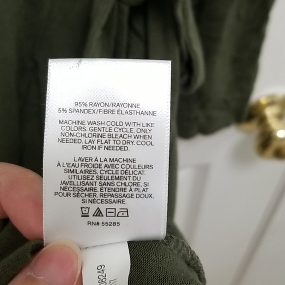 Express Green Wrap Dress - Picture 5 of 5